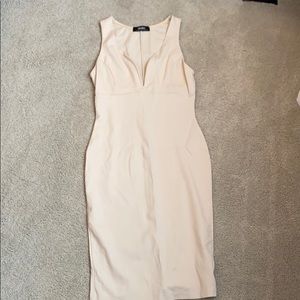 Form fitting midi dress